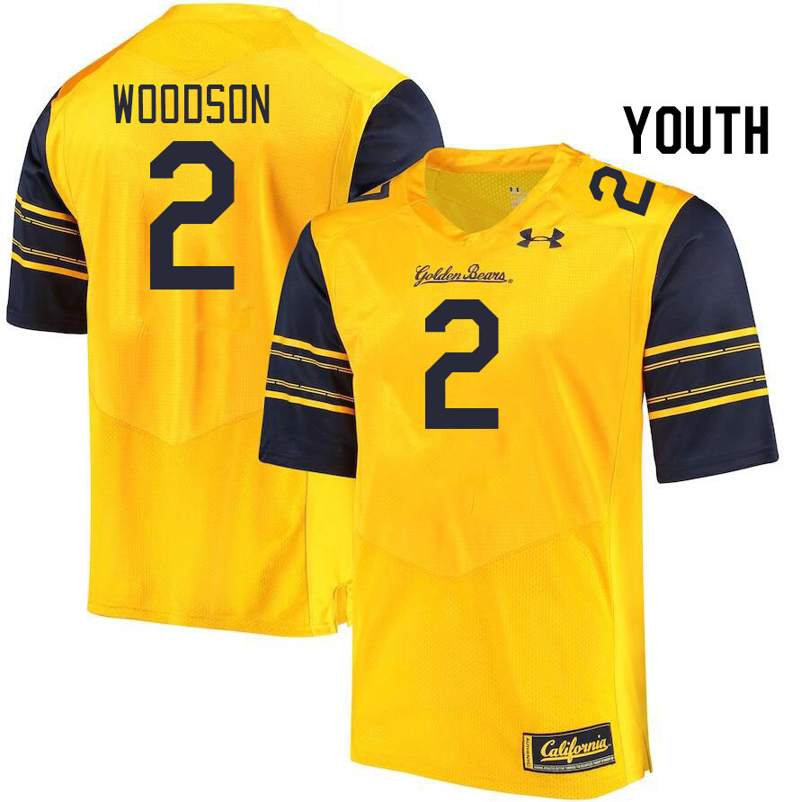 Youth #2 Craig Woodson California Golden Bears College Football Jerseys Stitched Sale-Gold - Click Image to Close
